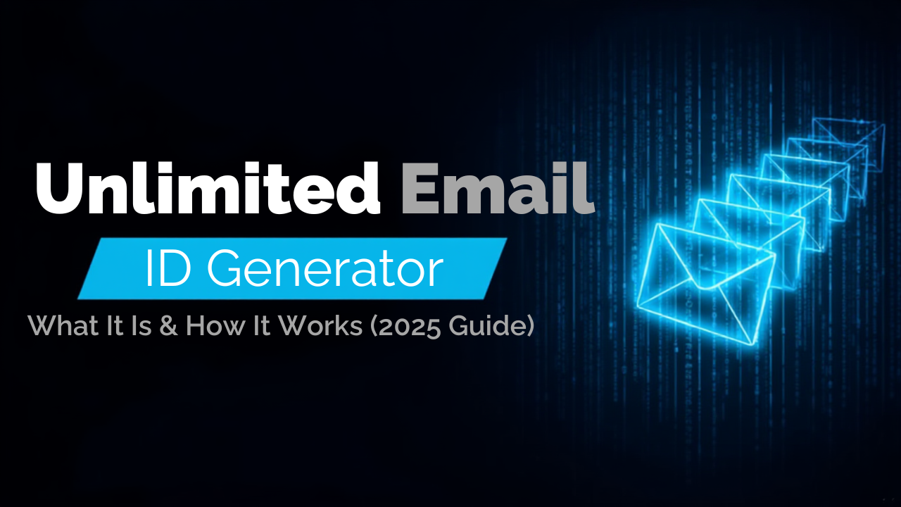 Unlimited Email ID Generator – What It Is & How It Works (2025 Guide)